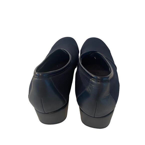 Navy Blue Canvas Shock Absorbing Slip Ons. Clean, Classic Style in ladies 9.5N - Picture 3 of 7